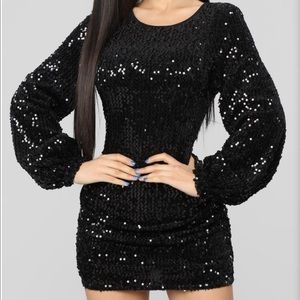 Black Sequence Dress